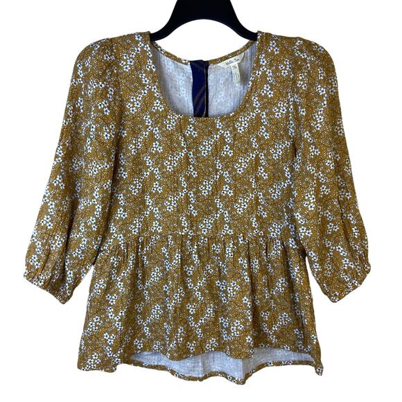 Matilda‎ Jane Size Medium Just Imagine Shay Women Ditsy Floral Peplum Top - Picture 2 of 10